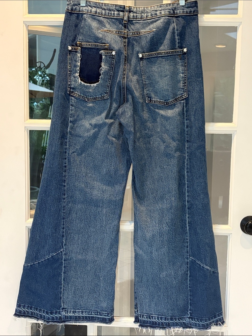 Pilcro Darien Wide Leg Panel Jeans - Sz 31 - Picture 5 of 5